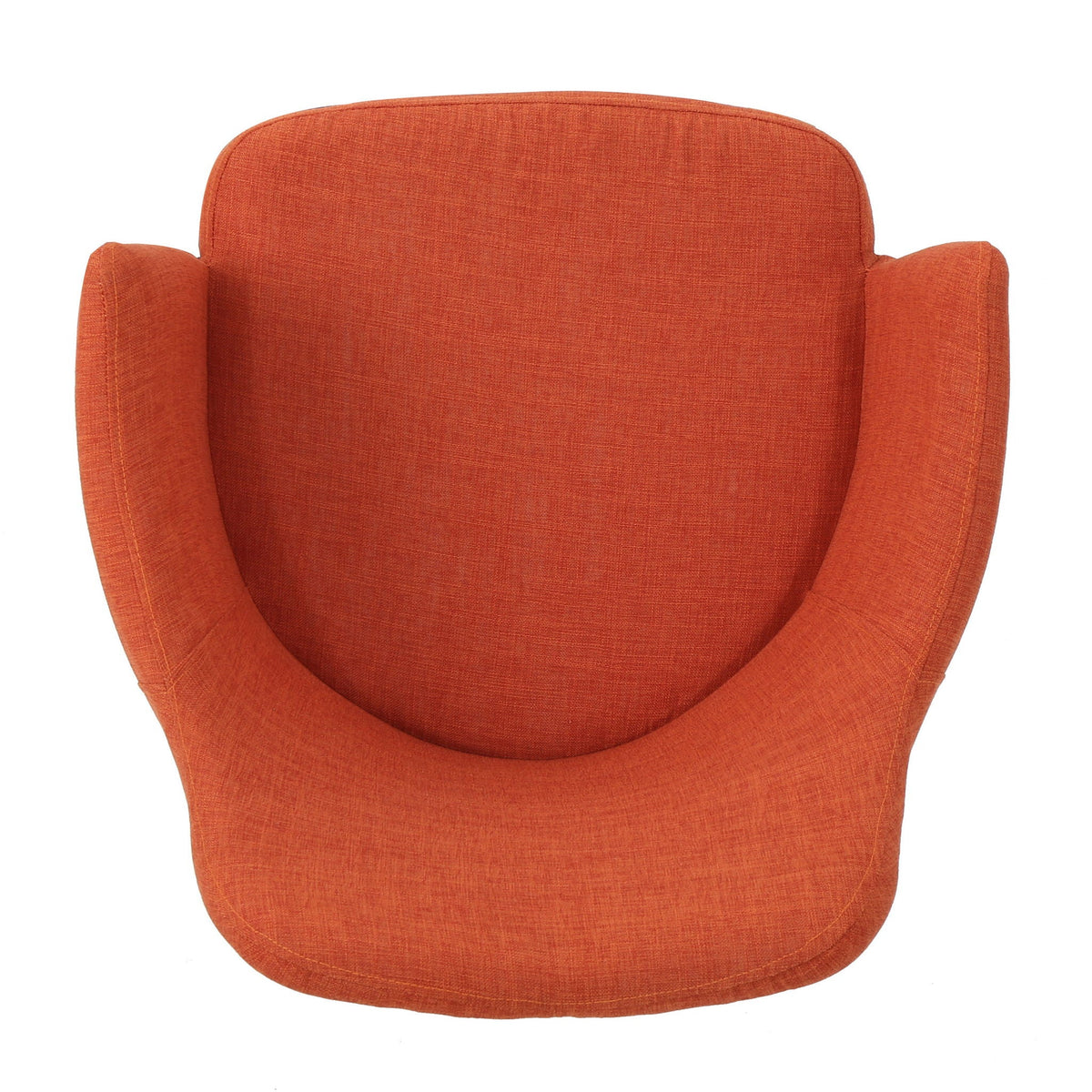 Elegant Dining Chair with Contoured Support - Orange, Dark Gray, Green