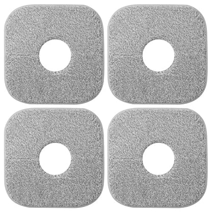 4PCS Microfiber Mop Pads – Reusable, Washable Flat Mop Refills