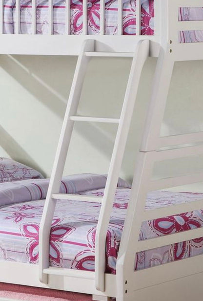 Jason Bunk Bed with Storage - Twin Over Full - White, Dark Gray, or Dark Brown