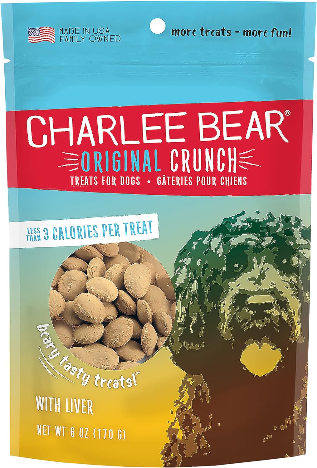 Charlee Bear Original Crunch Liver Dog Treats (16oz)