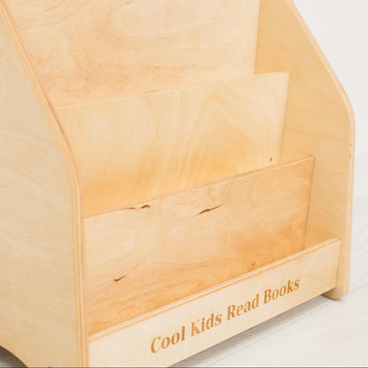 Front facing bookshelf