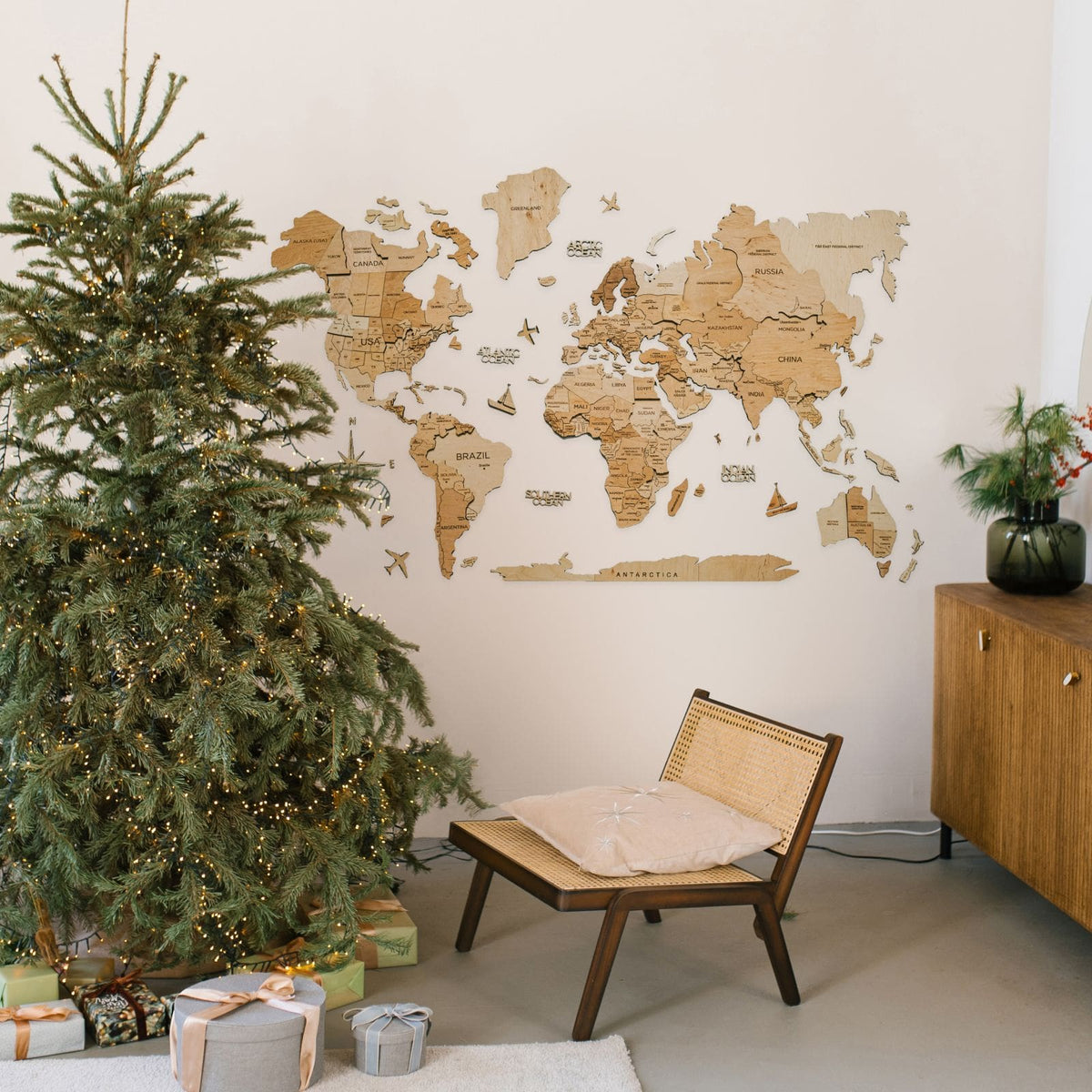 Home Christmas Decor Gold