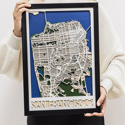 3D City Map San Francisco