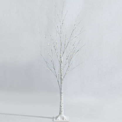 Pre-lit White Twig Birch Tree for Christmas Holiday with LED Lights
