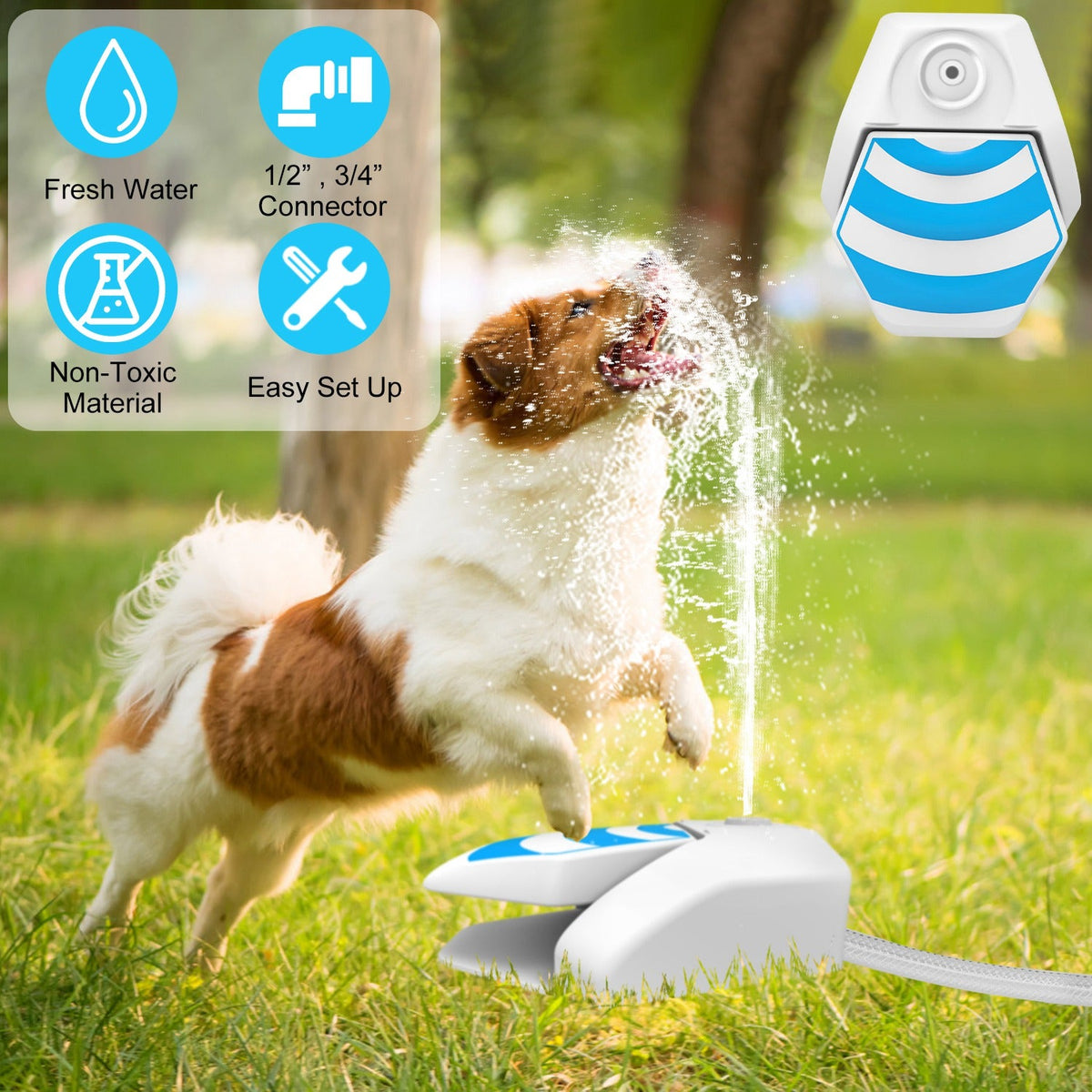 GBruno Outdoor Dog Water Fountain