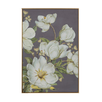 Botanical Wall Art Prints with Gold Microfiber Frame - Gold
