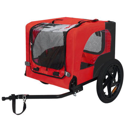 Pet Bike Trailer with Foldable Steel Frame - Small & Medium Pets