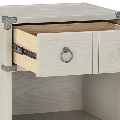 Orchest Gray Nightstand with Metal-Glide Drawer - Gray