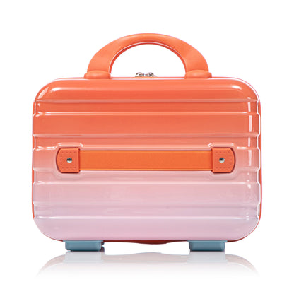 2 Pc PC Spinner Wheel Luggage Set with Lock - Gradient Blue Red