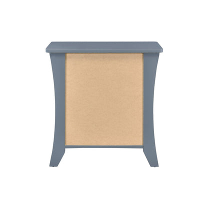 Accent Nightstand with Functional Storage - Dark Gray or Light Brown