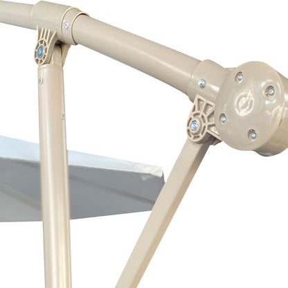 10ft Offset Patio Umbrella with UV-Resistant Fabric - Beige