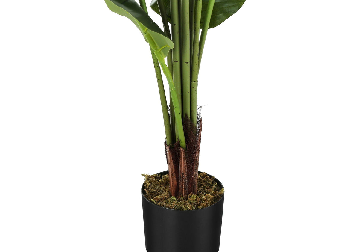 59" Tall Artificial Strelitzia Tree with Adjustable Leaves - Green