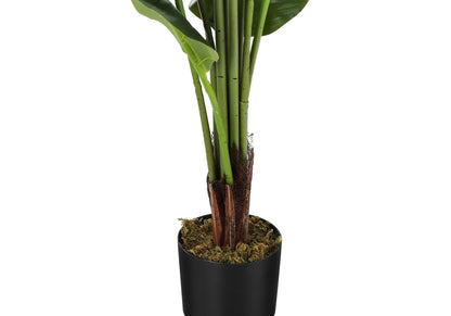 59" Tall Artificial Strelitzia Tree with Adjustable Leaves - Green