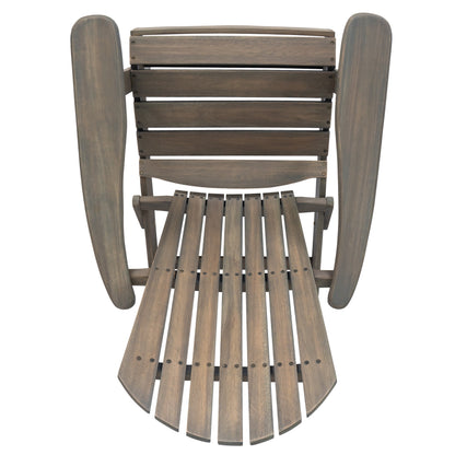 Malibu Adirondack Chair with Foldable Design - Gray