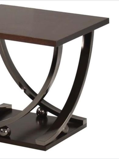 Dark Brown Coffee Table with Modern Elegance - Isiah