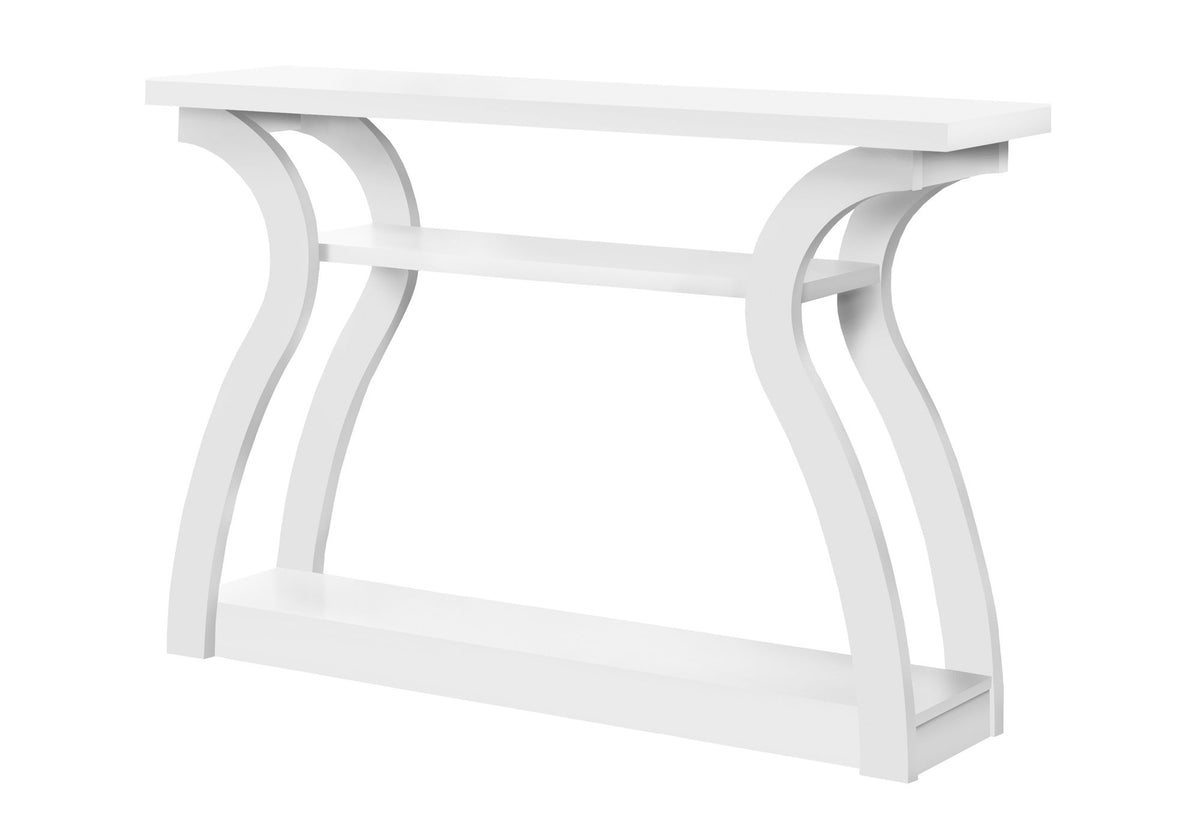 Accent Console Table with Unique Curved Design – Multiple Colors
