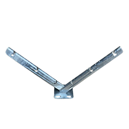 Galvanized V-Bracket for Razor Wire Fence Support - Corrosion Resistant - Silver