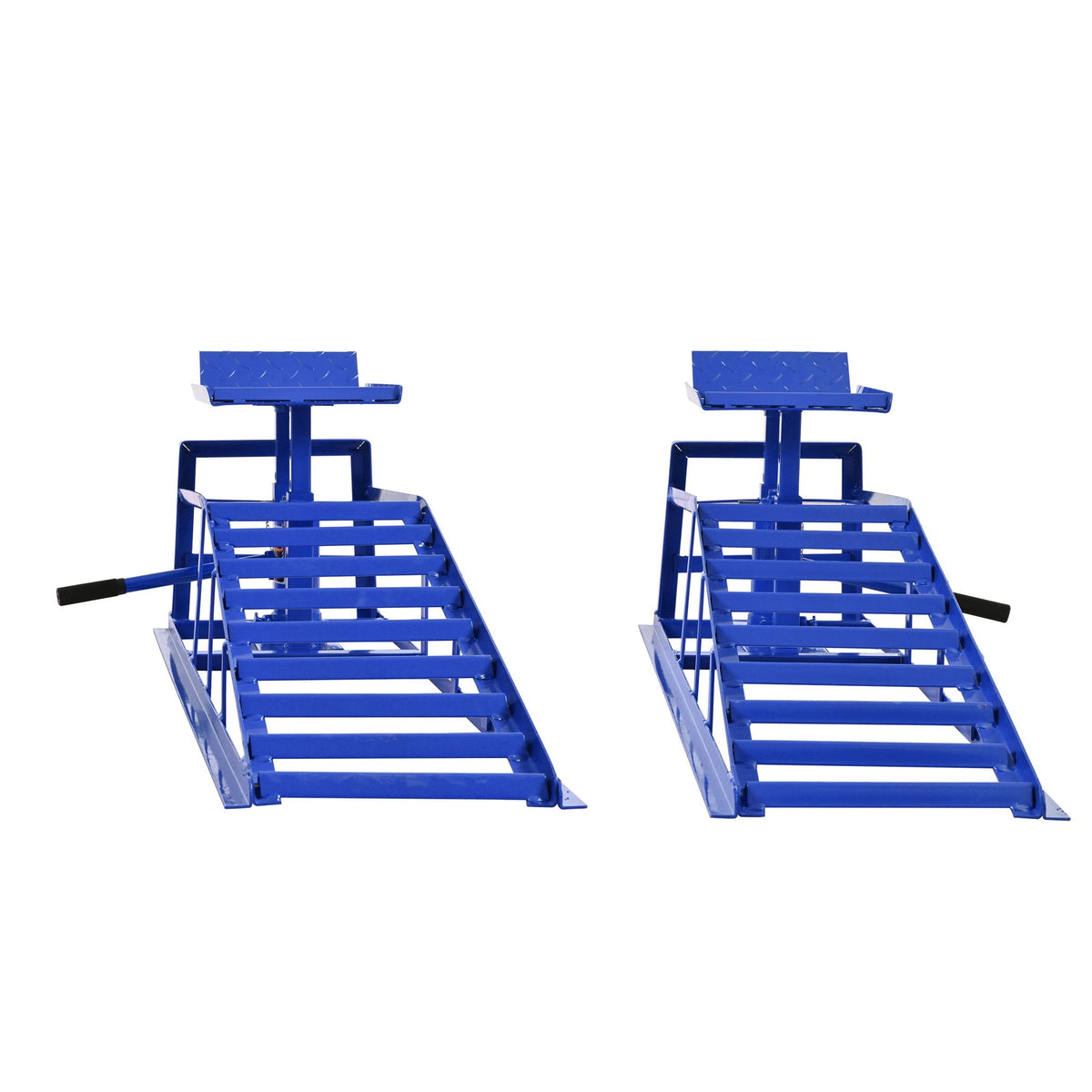 5 Ton Hydraulic Automotive Lift Ramps with Durable Steel - Red