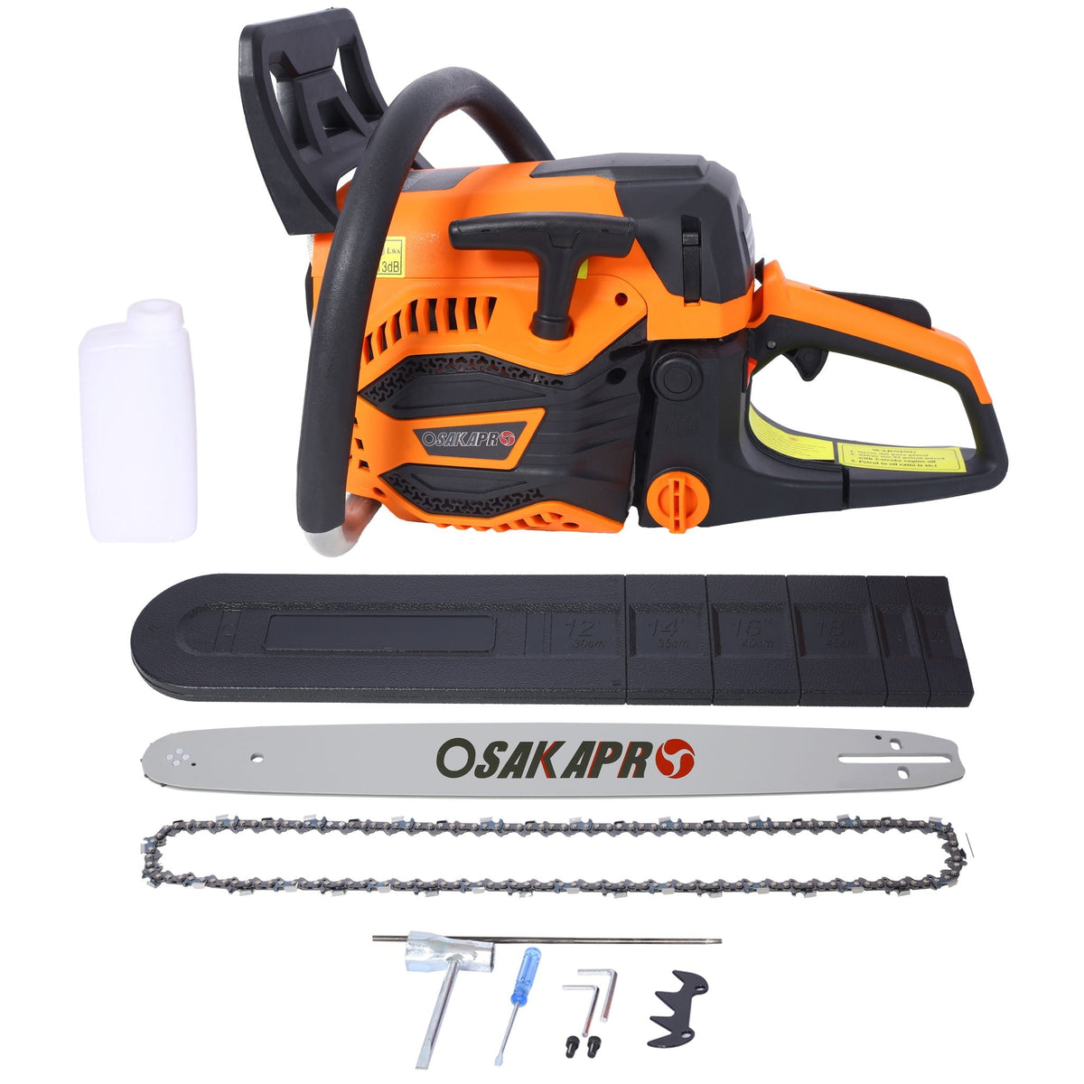 62Cc Gas Powered Chainsaw with 22-Inch Bar - Orange