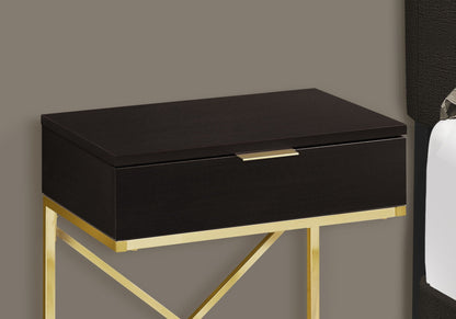 Accent Side Table with Storage Drawer - Contemporary Design
