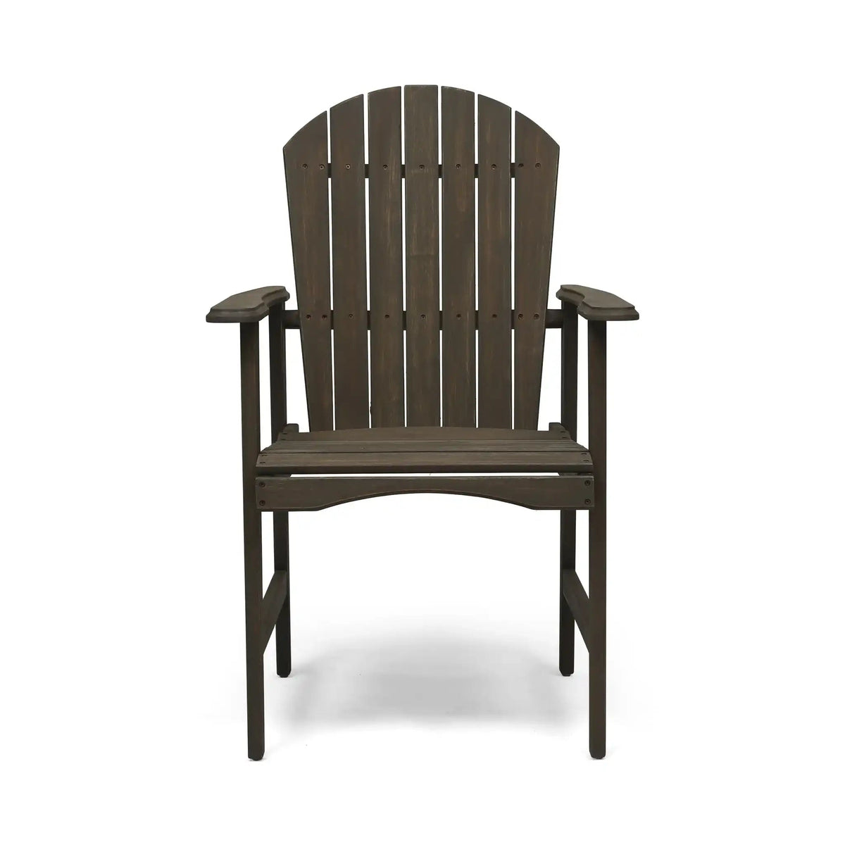 Weather Resistant Acacia Wood Adirondack Dining Chairs Set of 2 - Multiple Colors