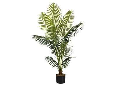 57-Inch Artificial Palm Tree with Real-Touch Leaves - Green