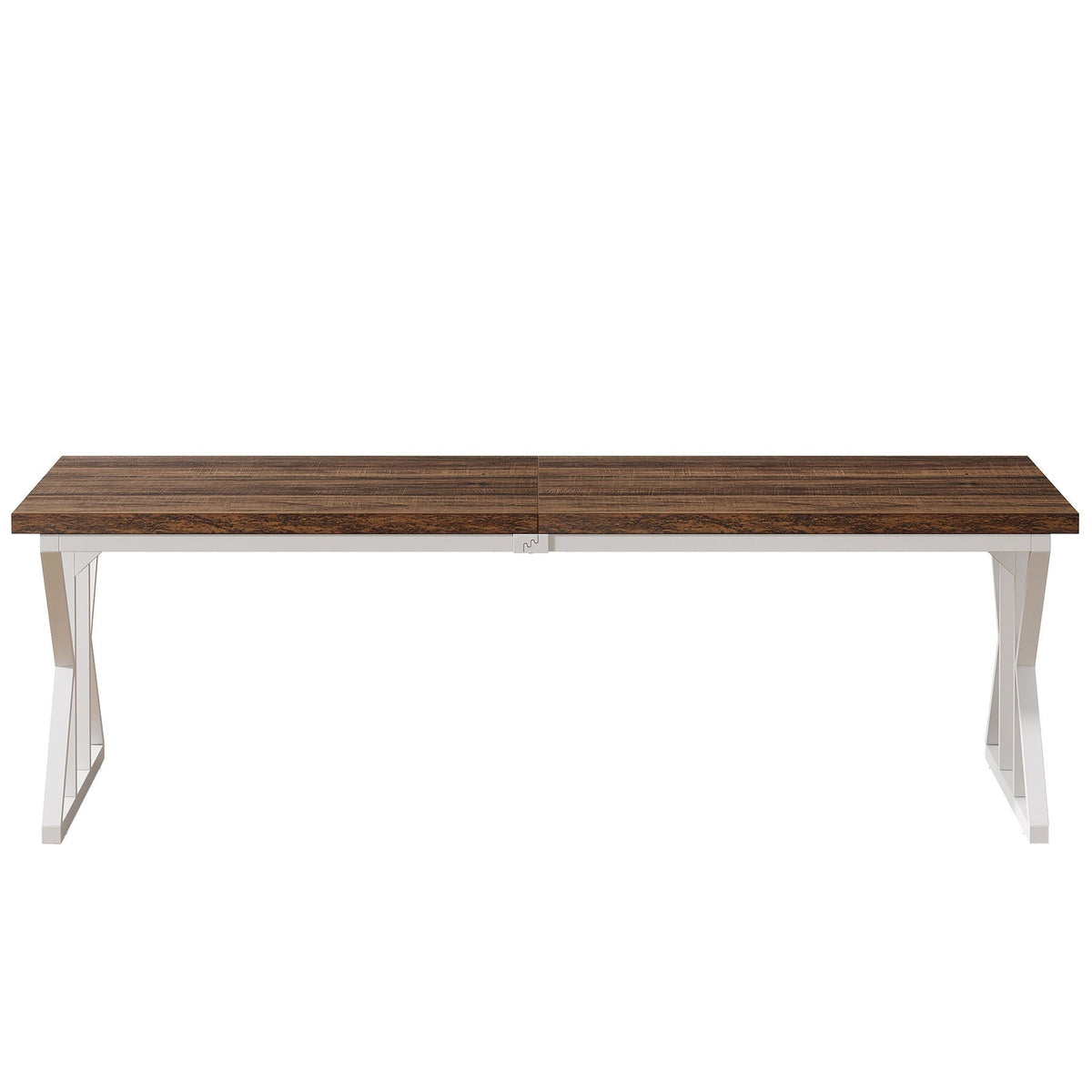 Rectangular Dining Table With X Trestle Metal Legs