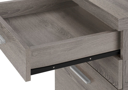 Rolling Mobile File Cabinet with Storage Drawers and Printer Stand - Wood