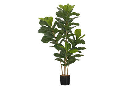 41" Tall Artificial Fiddle Tree with Real Touch Leaves - Green