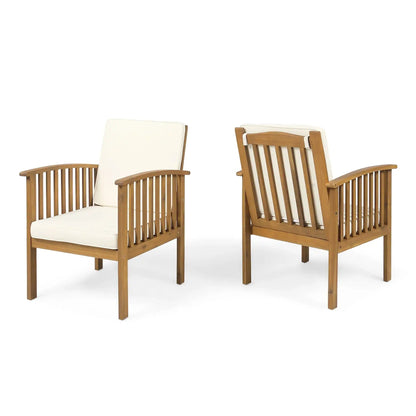 Casa Acacia Club Chair with Waterproof Cushions - Beige or Blue