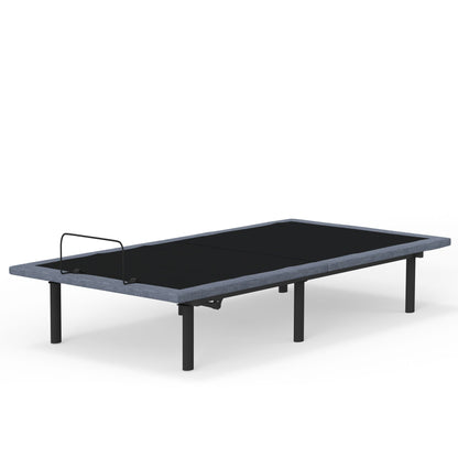 Adjustable Bed Base with Head and Foot Position Control - Black