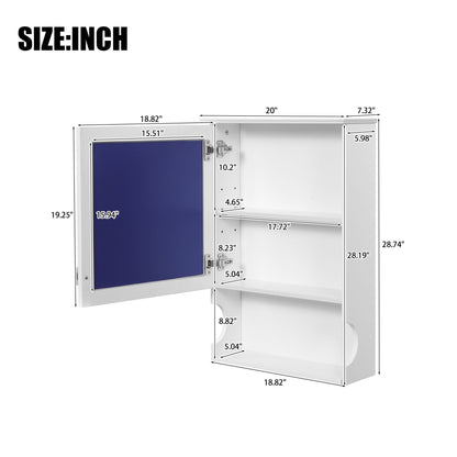 Wall Mounted Bathroom Storage Cabinet With Mirror