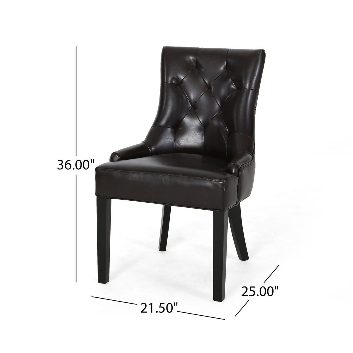 Contemporary Cheney Dining Chair Set with Tufted Design – Upholstered