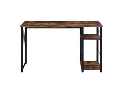 Vadna Writing Desk with Functional Shelving - Black, White, or Dark Brown