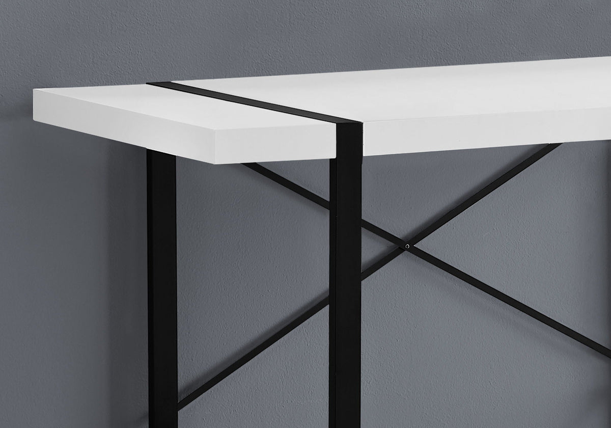 Industrial Design Computer Desk with Metal Frame - Multiple Colors