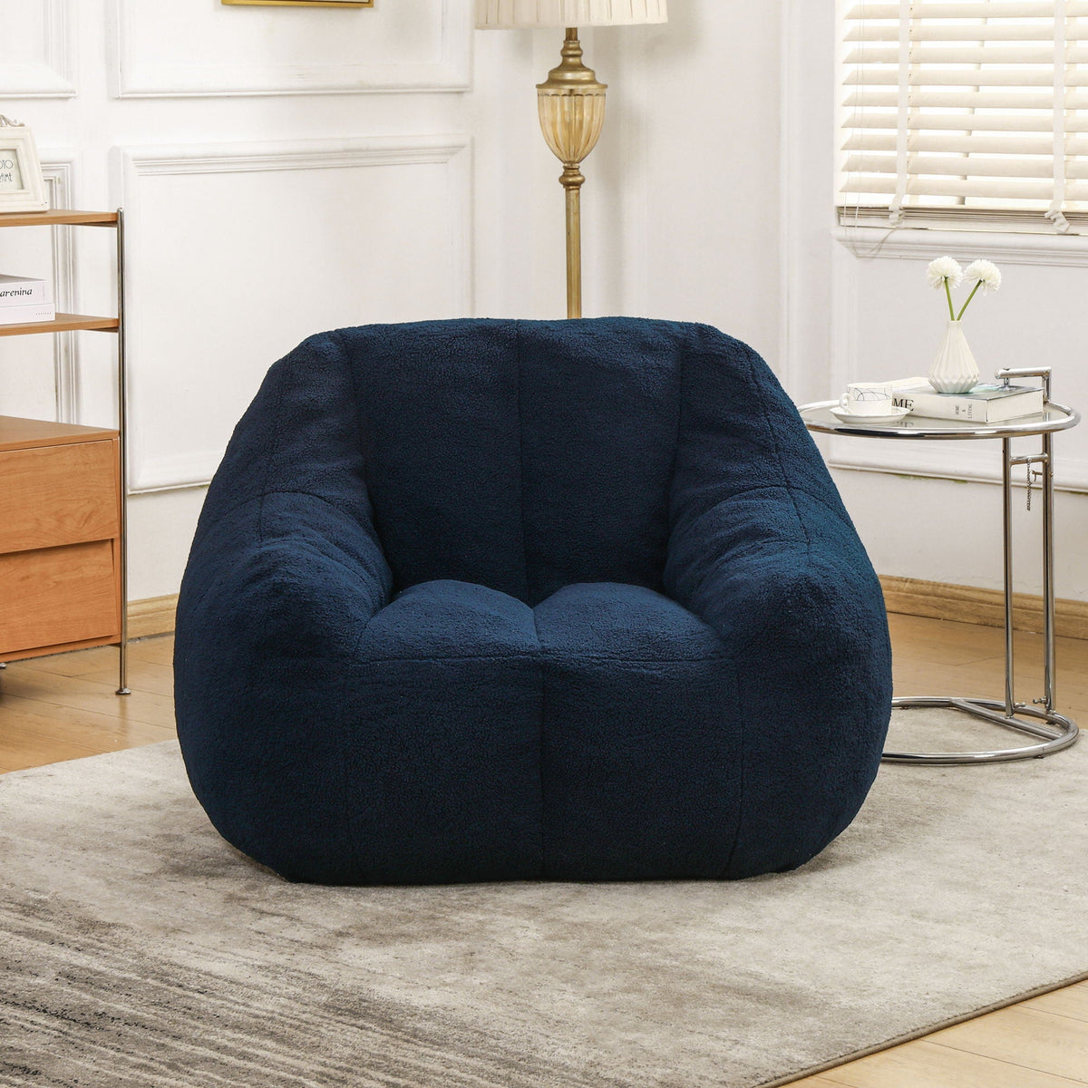 Comfy Bean Bag Chair with Memory Foam Filler - Tufted Soft