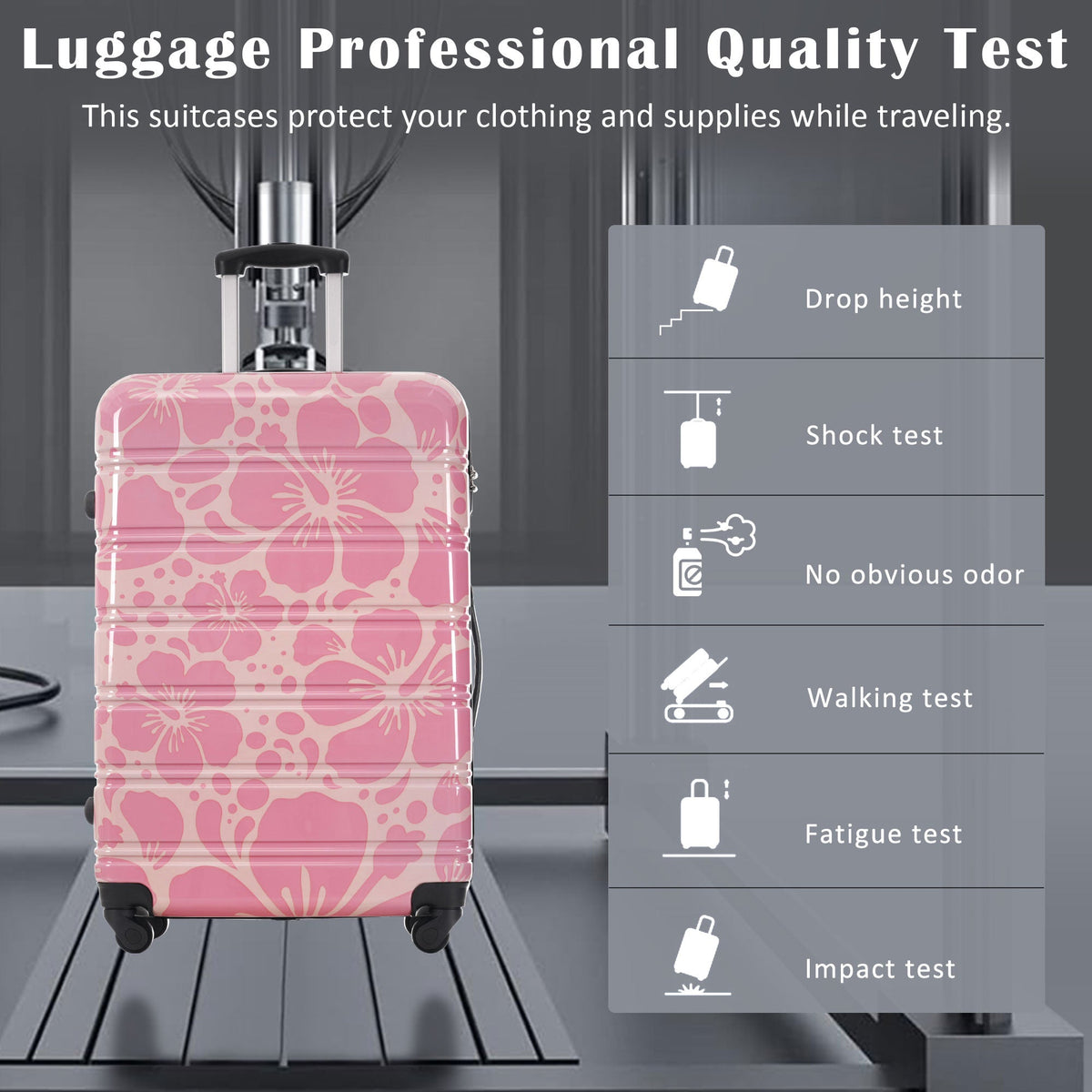 Hardshell 3-Piece Spinner Luggage Set with TSA Lock