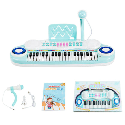 Multifunctional 37 Electric Keyboard Piano with Microphone