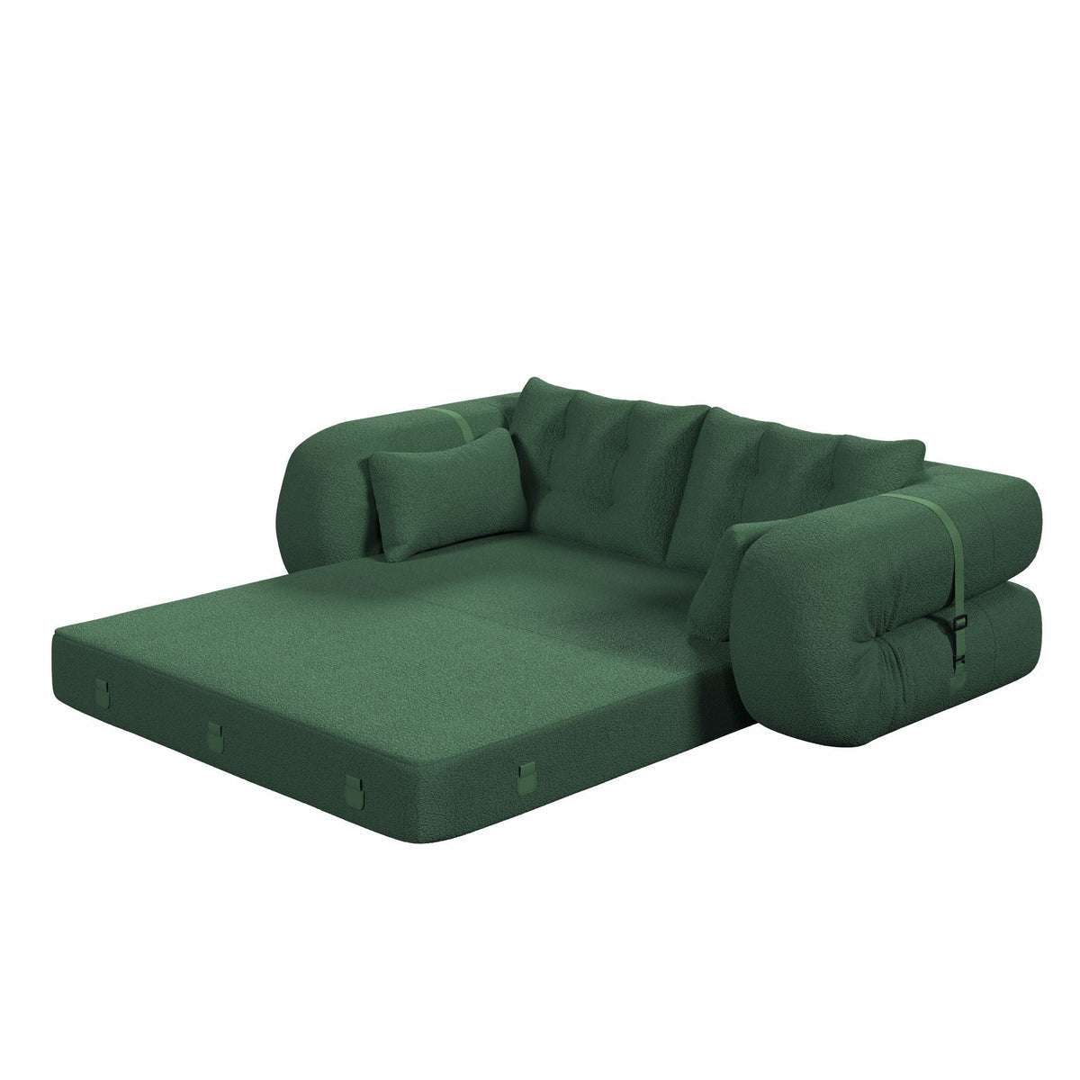 Multifunctional 3-in-1 Foldable Floor Sofa Bed with High-Density Foam - Fabric
