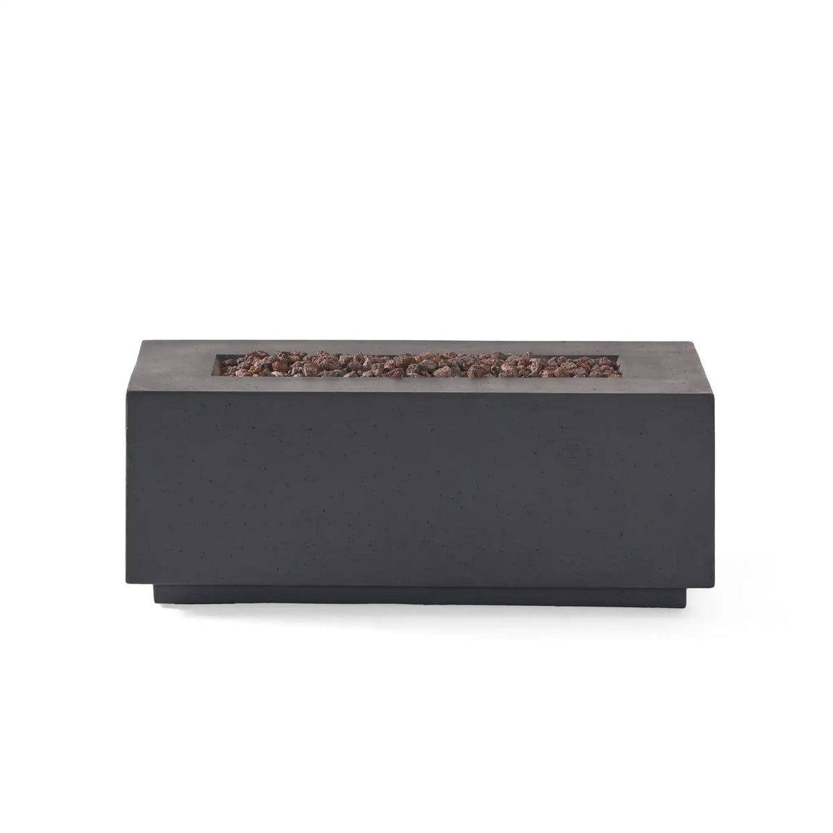 40,000 Btu Propane Fire Pit with Sleek Rectangular Design - Gray or Dark Gray