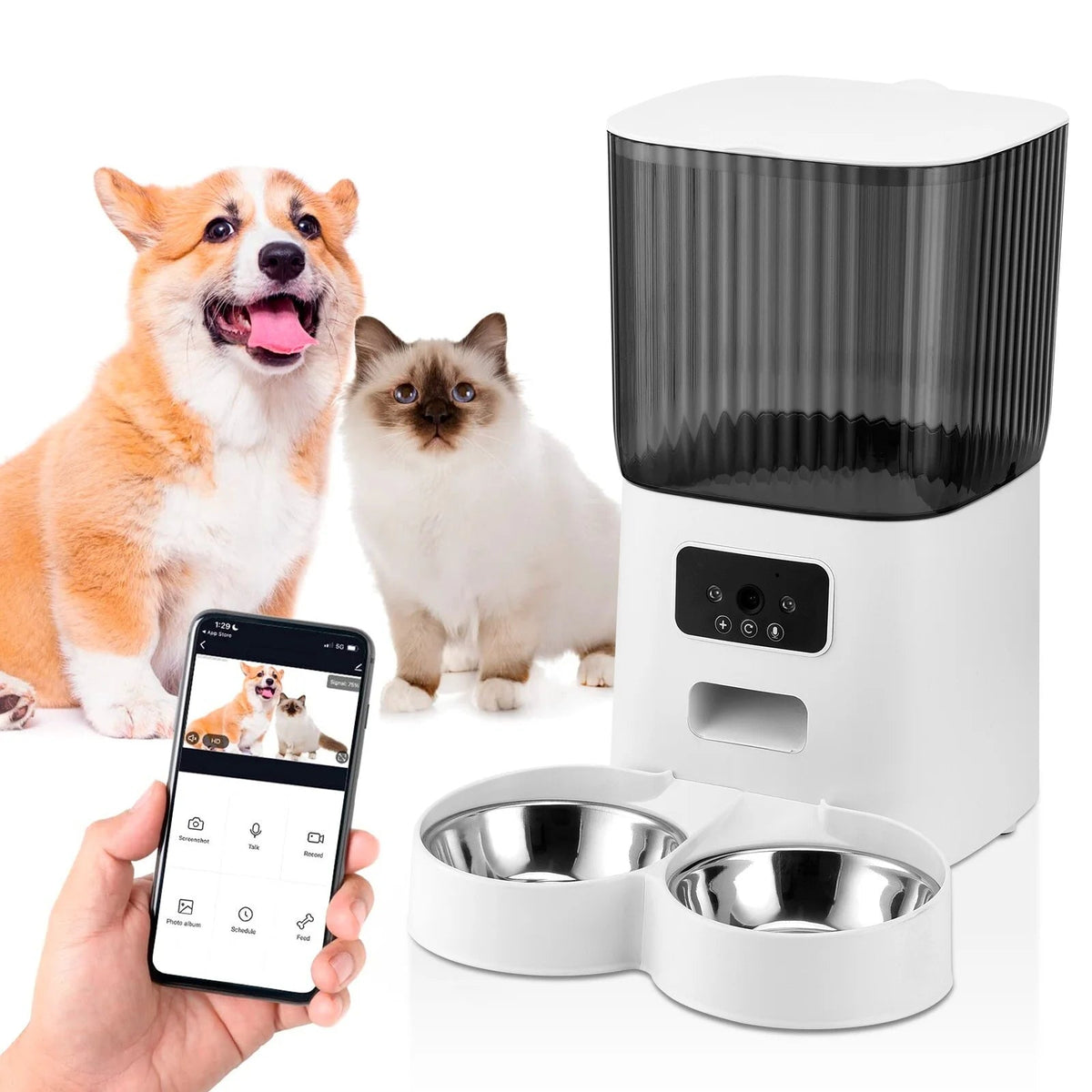Automatic Pet Feeder with Camera