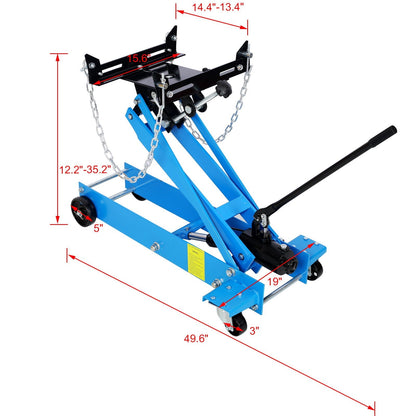 Low Profile Hydraulic Floor Jack with 2200lb Capacity - Dark Gray or Light Blue