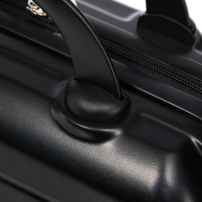 ABS Spinner Wheel Luggage Set with Combination Lock - Black