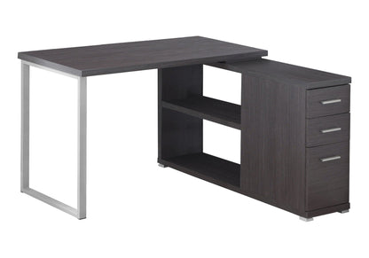 L-Shape Computer Desk with Storage Drawers - Multiple Colors