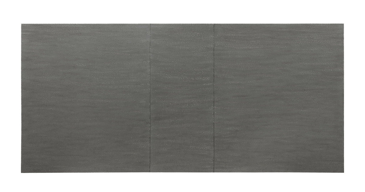Gray and White Wood Dining Table with Leaf Extension - Katia