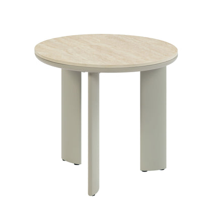 Gray Ceramic Top Coffee Table with Durable Surface - Ingram Collection