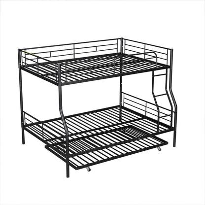Steel Construction Bunk Bed with Convertible Design - Multiple Colors