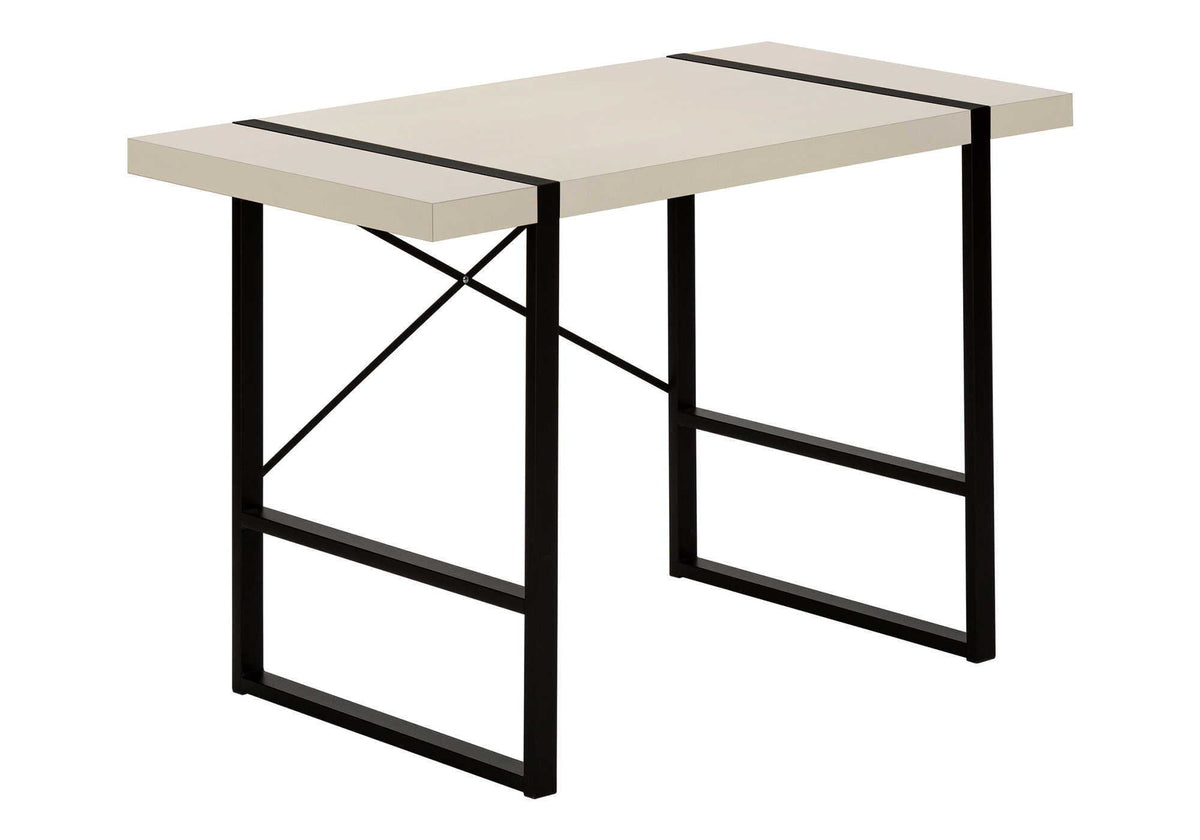 Modern Computer Desk for Home Office with Thick-Panel Desktop – Multiple Colors