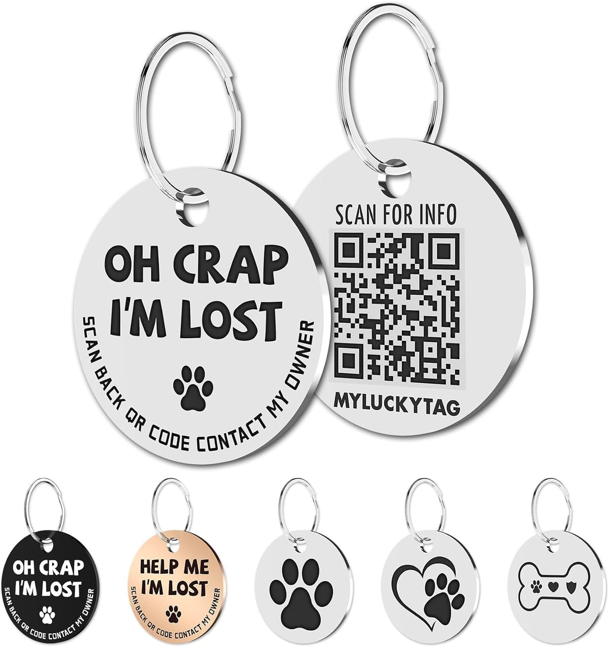 QR Code Pet Tags: Instant Email Alerts & Online Profiles