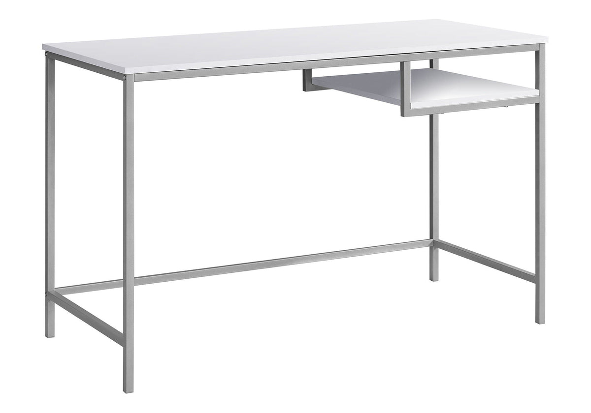 Compact Modern Computer Desk with Open Storage - Multiple Colors
